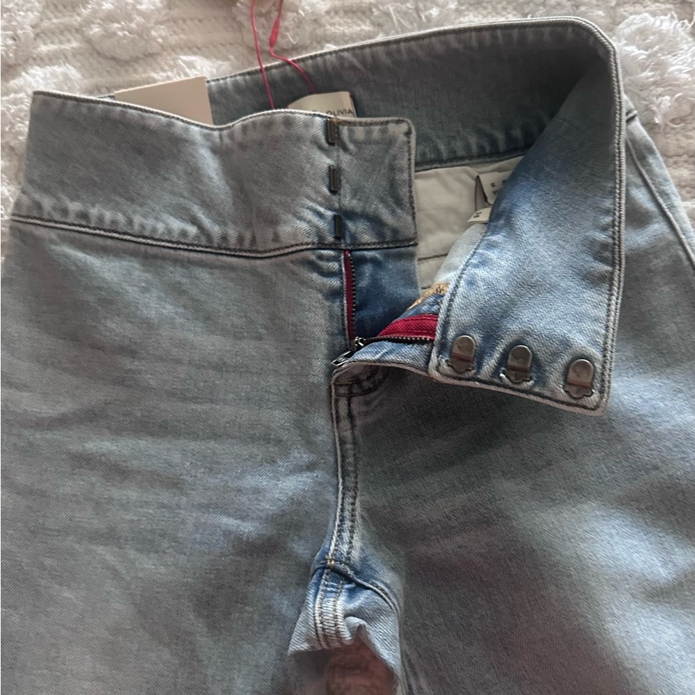 Alice + Olivia Light Blue Flare Jeans - Picture 3 of 8